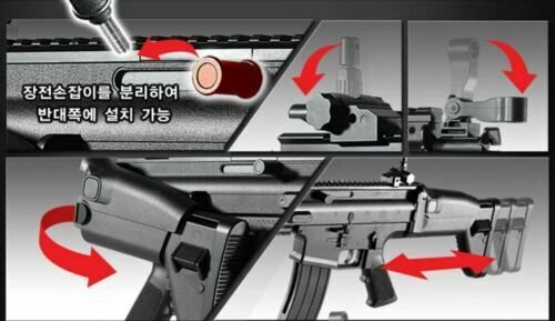 ACADEMY #17110 Assault Rifle Black Airsoft Spring Powered Hop Up BB Gun