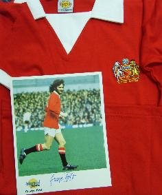 george best signed shirt