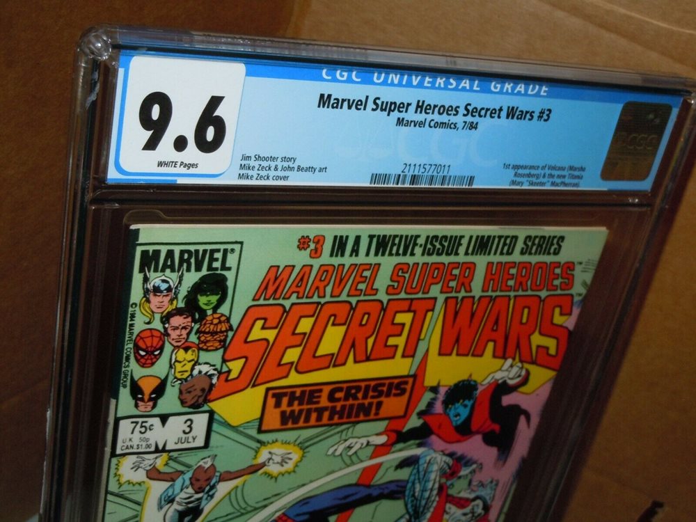 Marvel Super Heroes Secret Wars #3 CGC 9.6 Graded Marv