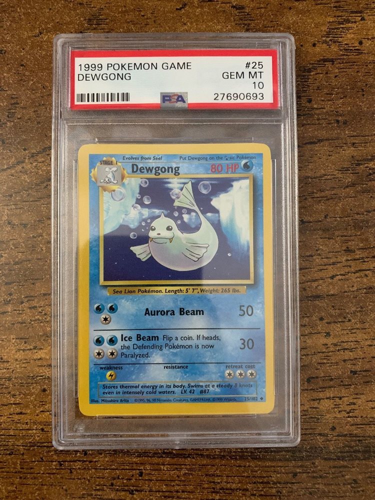 DEWGONG Non-Holo Pokemon Card WOTC EXC-NM 25//102 Base Set 1999