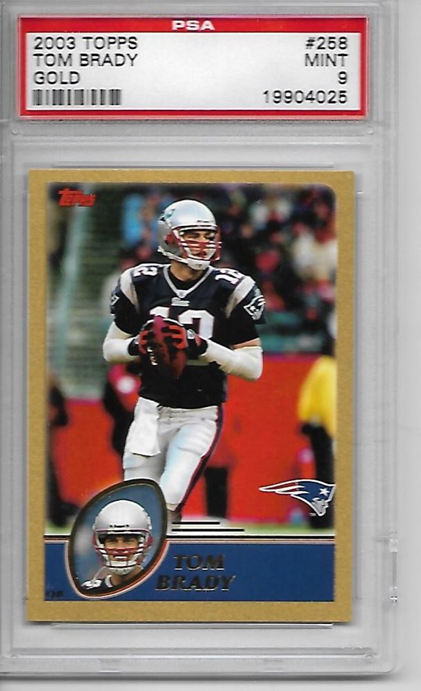 Auction Prices Realized Football Cards 2003 Topps Tom Brady GOLD
