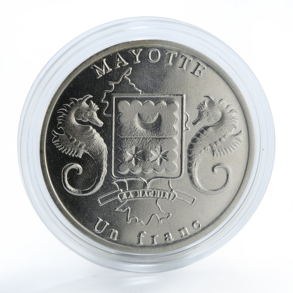 MAYOTTE 1 FRANC UNC 2015 YEAR DINOSAUR ARCHEOPTERYX